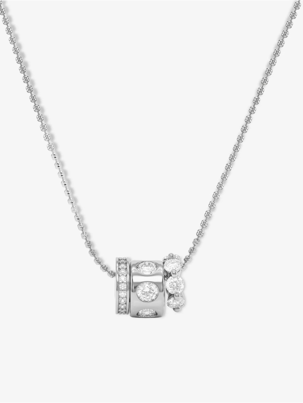 Melinda Maria Silver and Diamondette Charm Pendant Necklace- NOW only $65!!!!